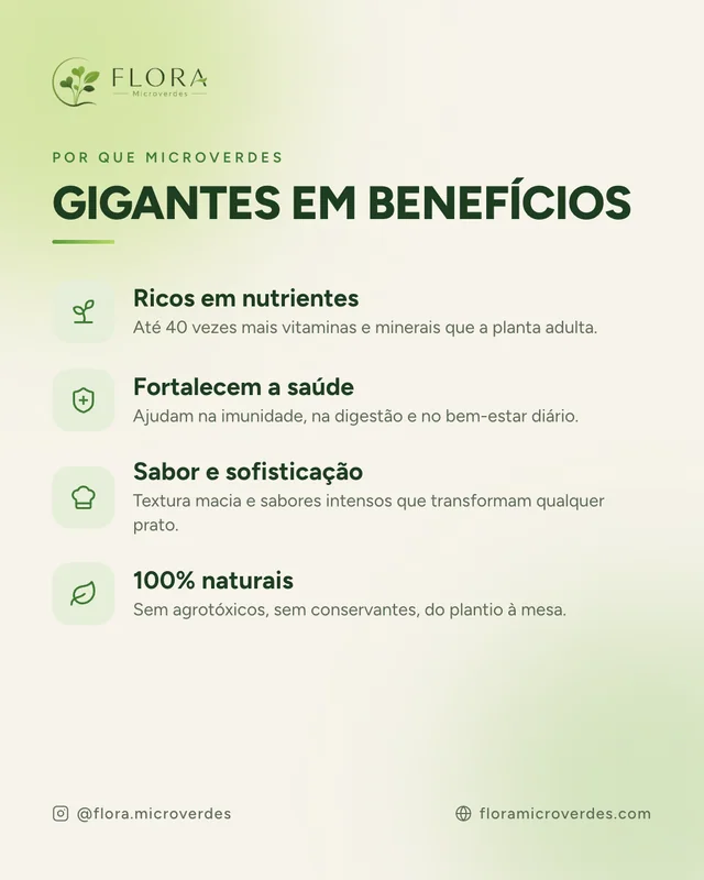 Post sobre os benefícios